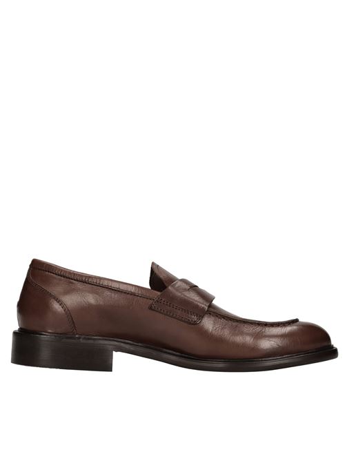 Mocassini in pelle HUNDRED 100 | M555-03 BUFALOT.MORO